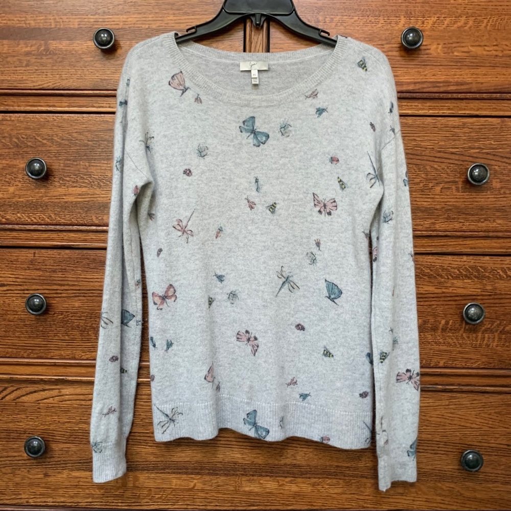 Joie Cashmere butterfly Sweater Small